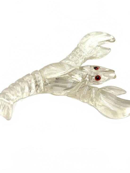Jewelry - Clear Lucite Lobster/Crawfish Brooch